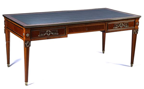 A LOUIS XVI STYLE WRITING DESK OR BUREAU PLAT