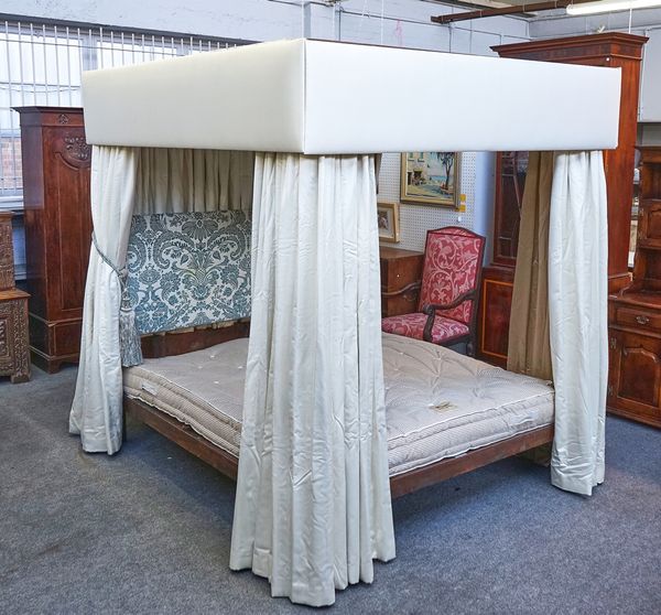 A REGENCY STYLE MAHOGANY FOUR POSTER BED