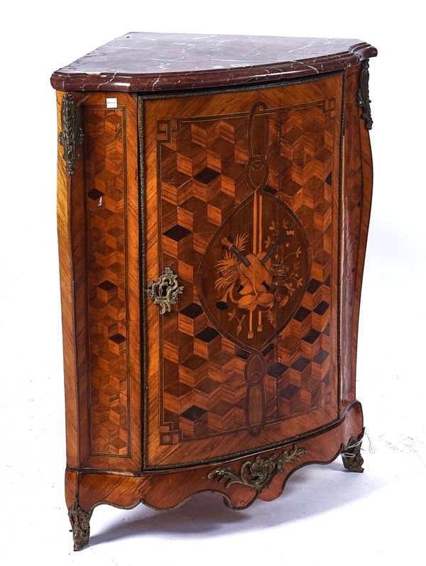 JACQUES BIRCKLE;  A LOUIS XV CORNER CUPBOARD