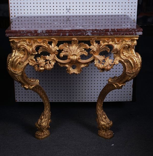 A 19TH CENTURY CONSOLE TABLE