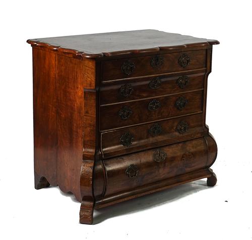 AN 18TH CENTURY DUTCH WALNUT CHEST