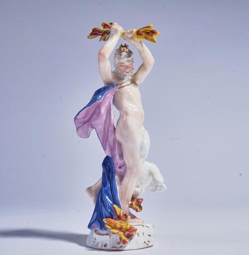A MEISSEN FIGURE OF JUPITER