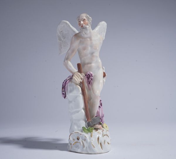 A MEISSEN FIGURE OF FATHER TIME