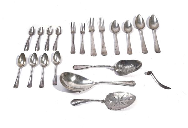 A GROUP OF MOSTLY DUTCH TABLE FLATWARE (20)