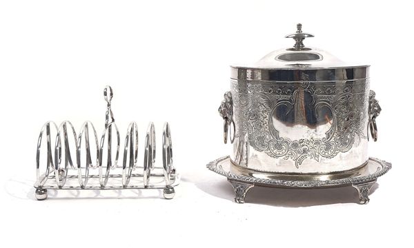 A GEORGE IV SILVER TOASTRACK (2)