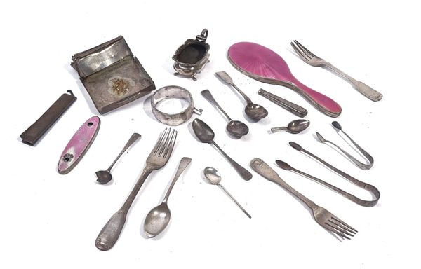 THREE SILVER FORKS AND FURTHER MOSTLY SILVER (30)