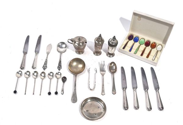 A GROUP OF SILVER AND FOREIGN WARES  (QTY)