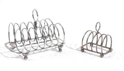 TWO SILVER TOASTRACKS (2)