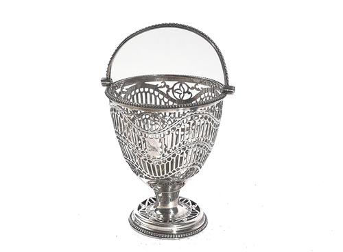 A GEORGE III SILVER CREAM PAIL