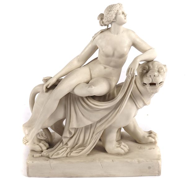 A PARIAN FIGURE GROUP 'ARIADNE & THE PANTHER'