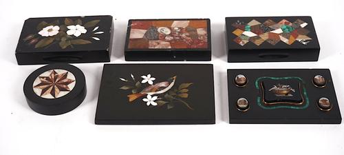 AN ITALIAN GRAND TOUR MICRO MOSIAC PAPERWEIGHT (6)