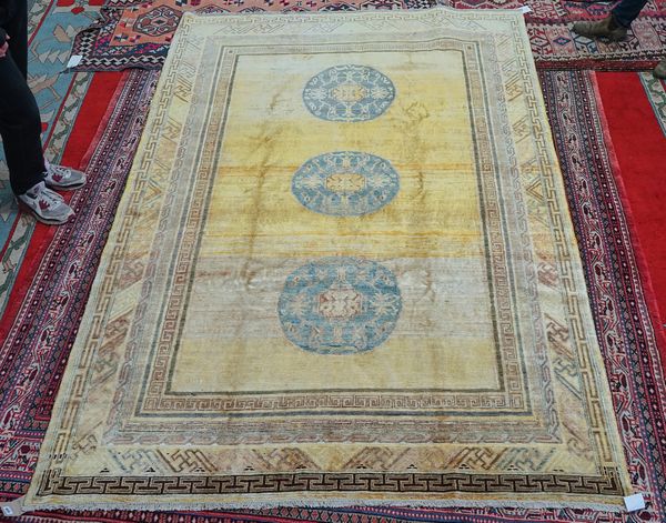 A KHOTAN SILK CARPET