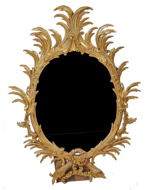 A PAIR OF GEORGE III GILT FRAMED MIRRORS (2)