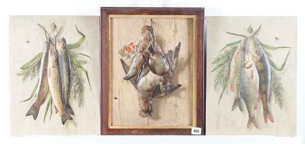 THREE TROMP L'OEIL RELIEF PRINTS OF DEAD GAME (3)