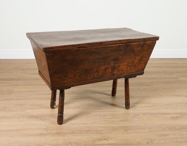 AN EARLY 19TH CENTURY ELM DOUGH BIN