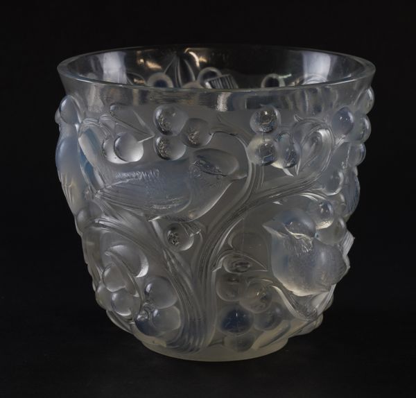 A LALIQUE `AVALLON' VASE