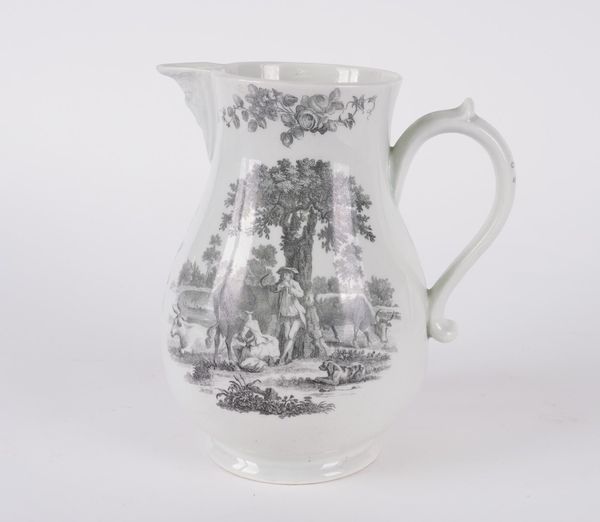 A WORCESTER MASK JUG