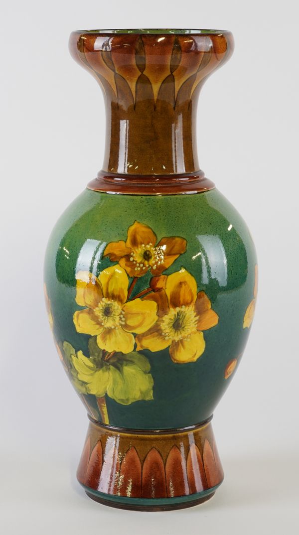 A DOULTON FAIENCE VASE