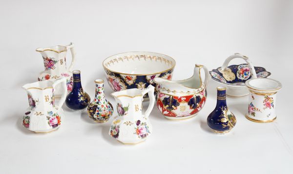 A GROUP OF ENGLISH PORCELAIN (10)