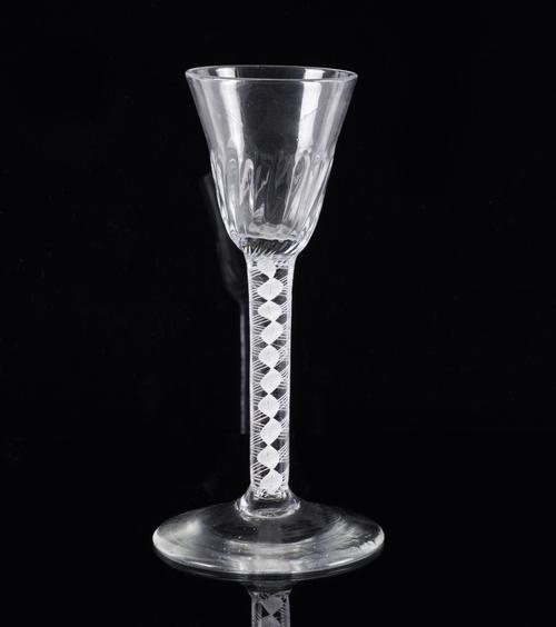 AN OPAQUE TWIST WINE GLASS
