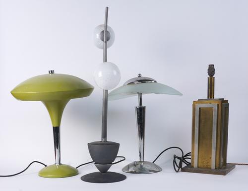 FOUR CONTEMPORARY TABLE LAMPS (4)
