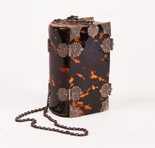 BINDING - Bible, in Dutch, in a rare 'Ladies' Girdle Binding'.