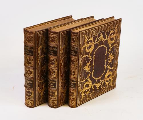 BINDING - Ludvig HOLBERGS (1684-1754). Lubeludgave af Ludvig Holbergs famtlige Comoedier ved F. L. Liebenberg.