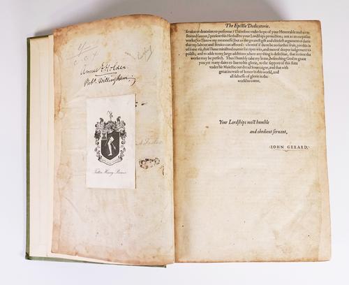 [GERARD, John (1545-1612)]. The Herball or General Historie of Plantes.