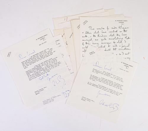 MUSIC - A collection of 35 autograph and typed letters, signed, by Sir Adrian Boult, Sir John Barbirolli and Roger Quilter. [etc.]