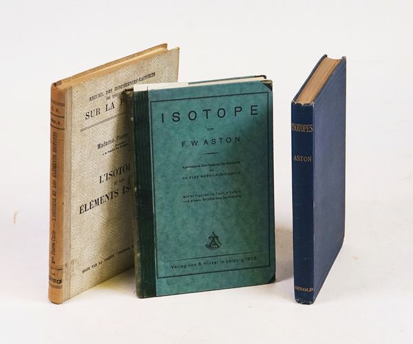 ISOTOPES - Francis William ASTON (1877-1945). Isotopes. [etc.]