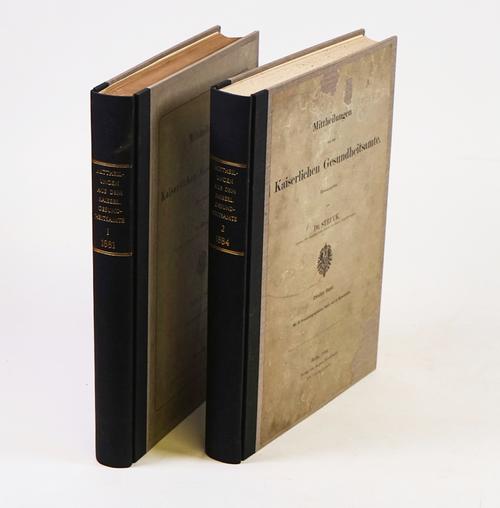 [KOCH, Heinrich Hermann Robert (1843-1910)]. [Four papers in:] Mittheilungen aus dem Kasierlichen Gesunheitsamte.