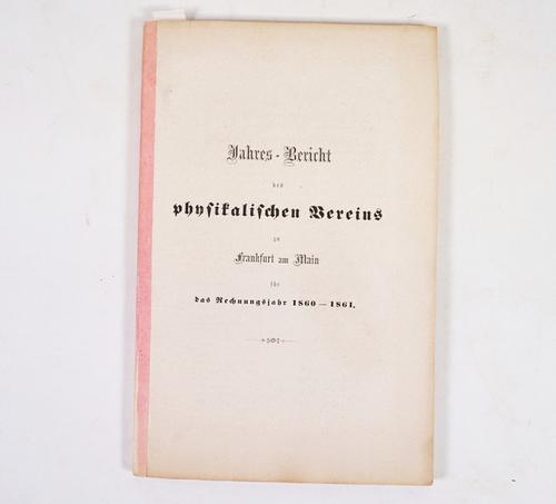 REIS, Johann Philipp (1834-74). Heber Telephonie durch den galvanishen Strom.en