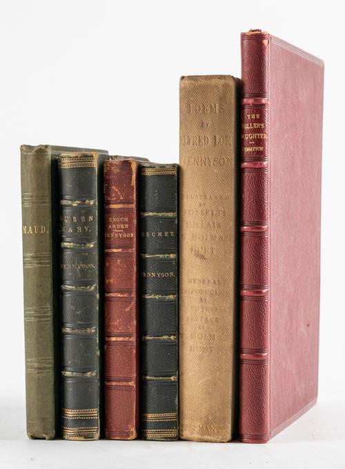 TENNYSON, Alfred, Lord (1809-92). Maud, and Other Poems. London, 1855, 8vo, original green cloth. FIRST EDITION. With 5 other books by Tennyson. (6)