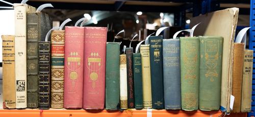 LEWIS, Wyndham (1882-1957). Blasting and Bombardiering, London, 1937, 8vo, original cloth, dust-jacket. FIRST EDITION. With 16 other miscellaneous works in 18 vols. (19)