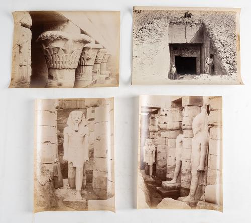 ZANGAKI BROTHERS (fl. 1860s-90s, photographers). 15 albumen silver prints of Egypt by the Zangaki Brothers, some with printed signature, undated, but c. 1870, average image size 210 x 280mm. (15)