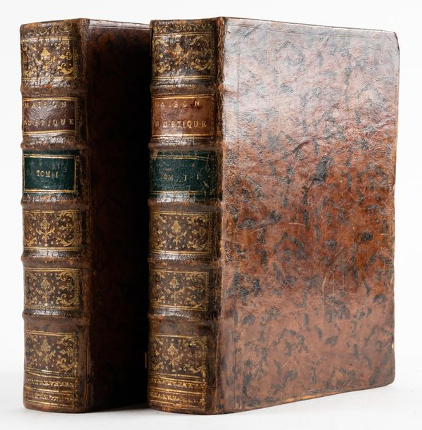 FIGER, Louis (1658-1717). La Nouvelle Maison Rustique ... Onzieme Edition, Paris, 1790, 2 vols., 4to, 42 engraved plates, contemporary mottled calf. (2)