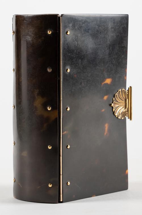 BINDING - Het Nieuwe Testament, 1819, tall 12mo, FINELY BOUND in contemporary Dutch tortoiseshell, gold clasp in the form of a lyre.