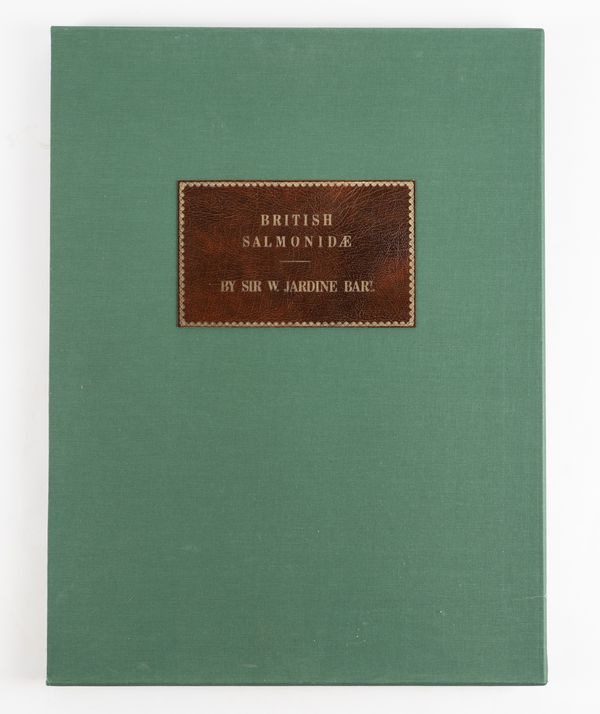 JARDINE, William (1800-74). British Salmonidæ, London, Decimus Press, 1979, folio, 12 coloured plates of salmon after William Jardine, original morocco-backed buckram. NUMBER 151 OF 500 COPIES. Facsimile Edition.