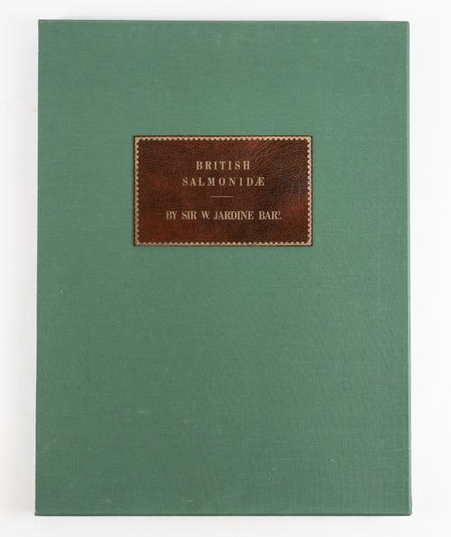 JARDINE, William (1800-74). British Salmonidæ, London, Decimus Press, 1979, folio, 12 coloured plates of salmon after William Jardine, original morocco-backed buckram. NUMBER 151 OF 500 COPIES. Facsimile Edition.