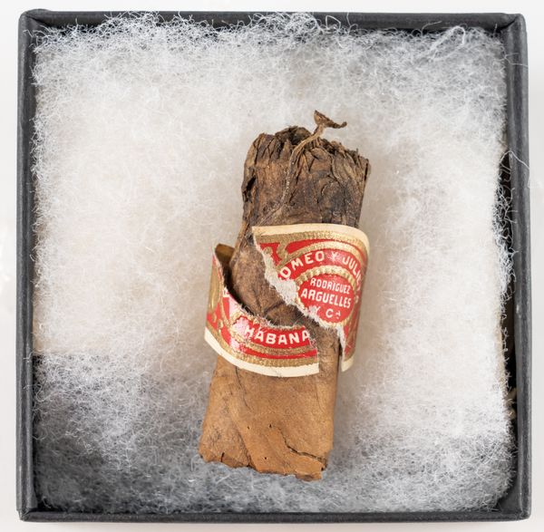 CHURCHILL, Winston Spencer (1874-1965). A "Romeo y Julieta" cigar butt, 50mm. long, acquired by the vendor, Iris Howell (née White), while tending to Winston Churchill in her capacity as a flight attendant for British European Airways in the 1960s. (3)