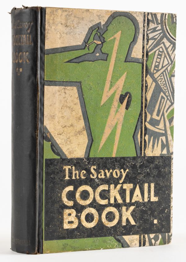 CRADDOCK, Harry (1876-1963). The Savoy Cocktail Book, London, 1930, 8vo, coloured illustrations and decorations by Gilbert Rumbold, original coloured and silver pictorial boards. FIRST EDITION, second issue.