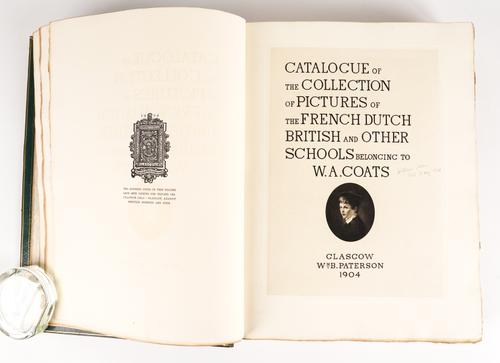 COATS, William Allan (1853-1926) - Catalogue of the Collection of Pictures, Glasgow, 1904, large 4to, 138 photogravure plates, FINELY BOUND in contemporary turquoise crushed morocco gilt. FIRST EDITION, ONE OF 200 COPIES "PRINTED FOR PRIVATE CIRCULATION."