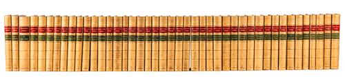 TROLLOPE, Anthony (1815-82). [Selected Novels], London, [c.1880], 43 volumes, 8vo, very attractively bound in contemporary polished tan half calf, the spines with red and green morocco lettering-pieces. (43)