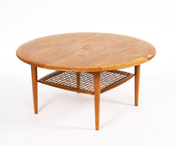 ‘SILKEBORG’; A MID-20TH CENTURY TEAK CIRCULAR COFFEE TABLE