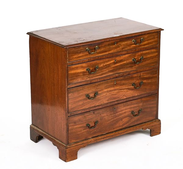 A GEORGE III MAHOGANY CHEST