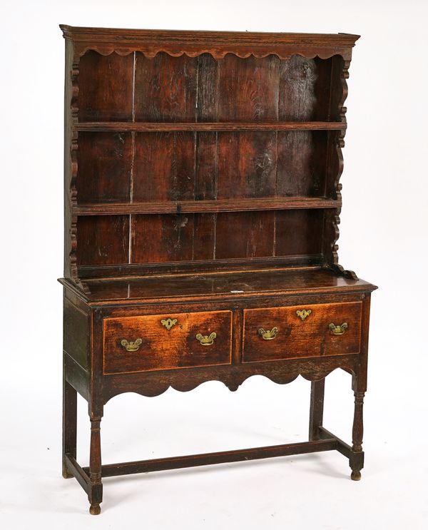 AN 18TH CENTURY SMALL OAK DRESSER