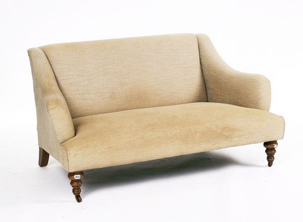 A MODERN SMALL TWO-SEAT SOFA