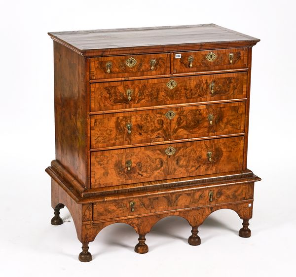 A GEORGE I WALNUT CHEST