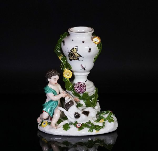 A Meissen pot pourri vase