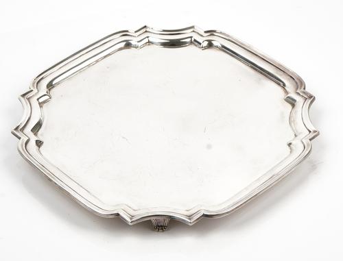 A Scottish silver salver